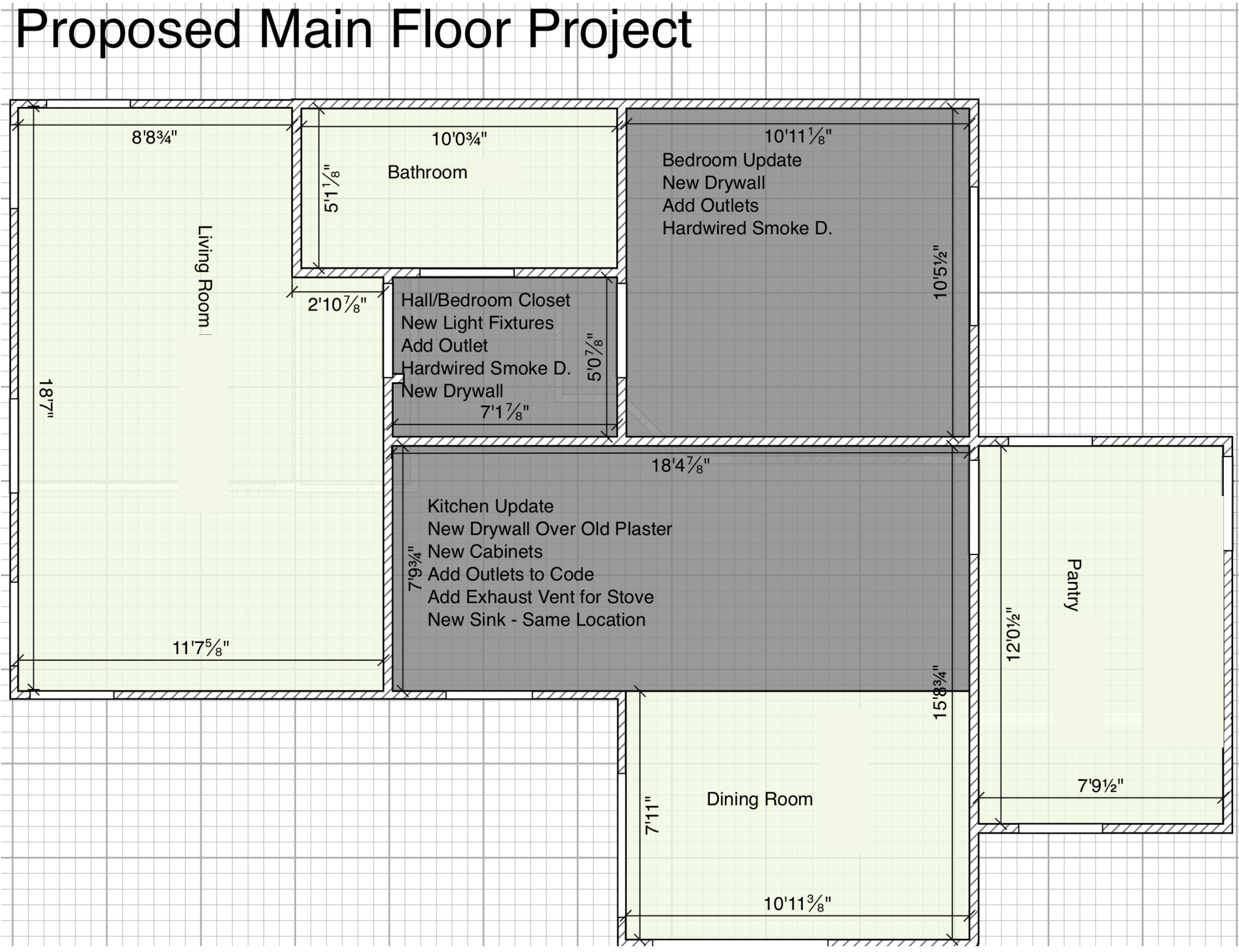 Floor Plan of the Main Floor Project